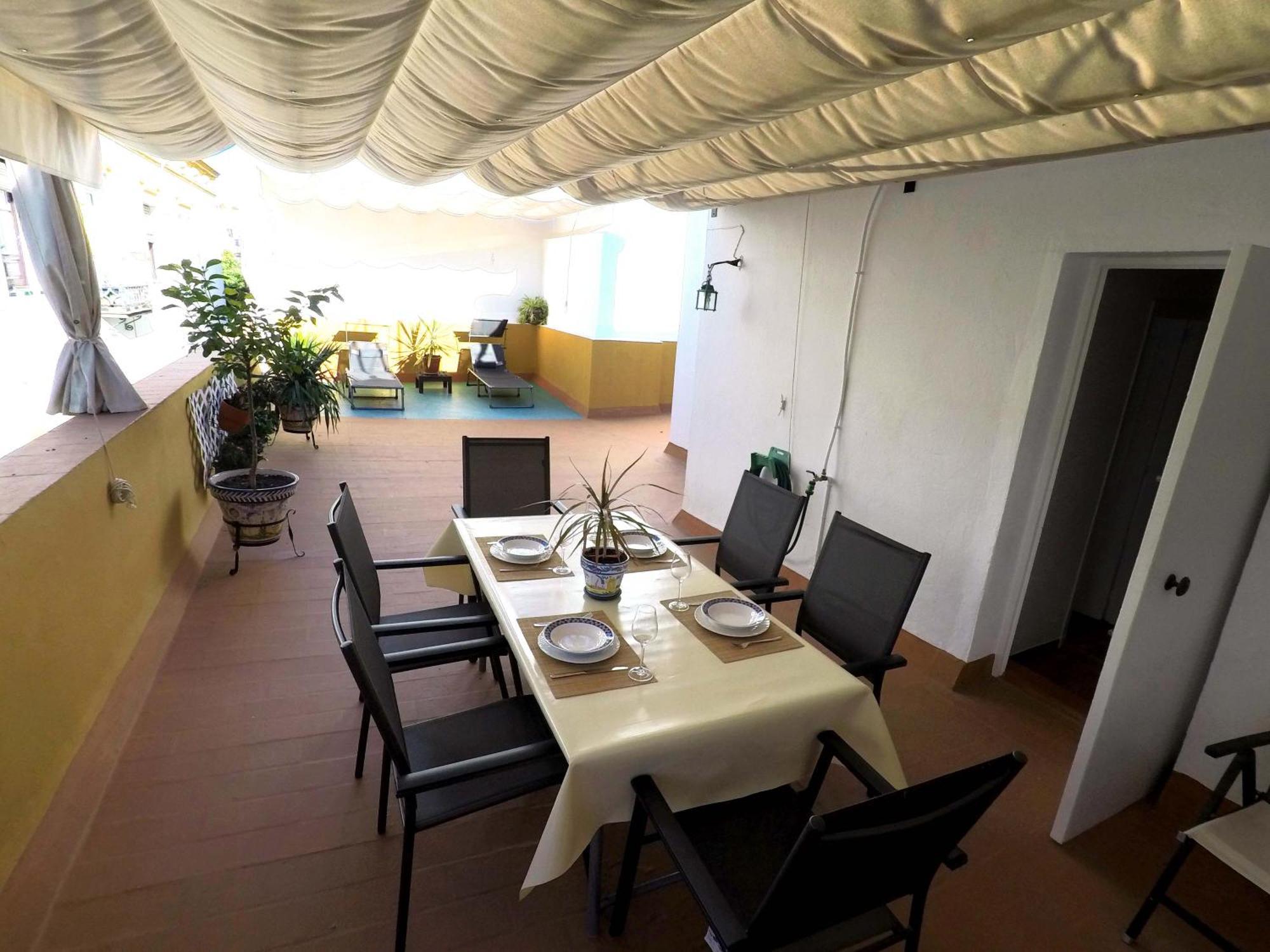 Duplex Acogedor Con Gran Terraza En Pleno Centro De Sevilla! ภายนอก รูปภาพ