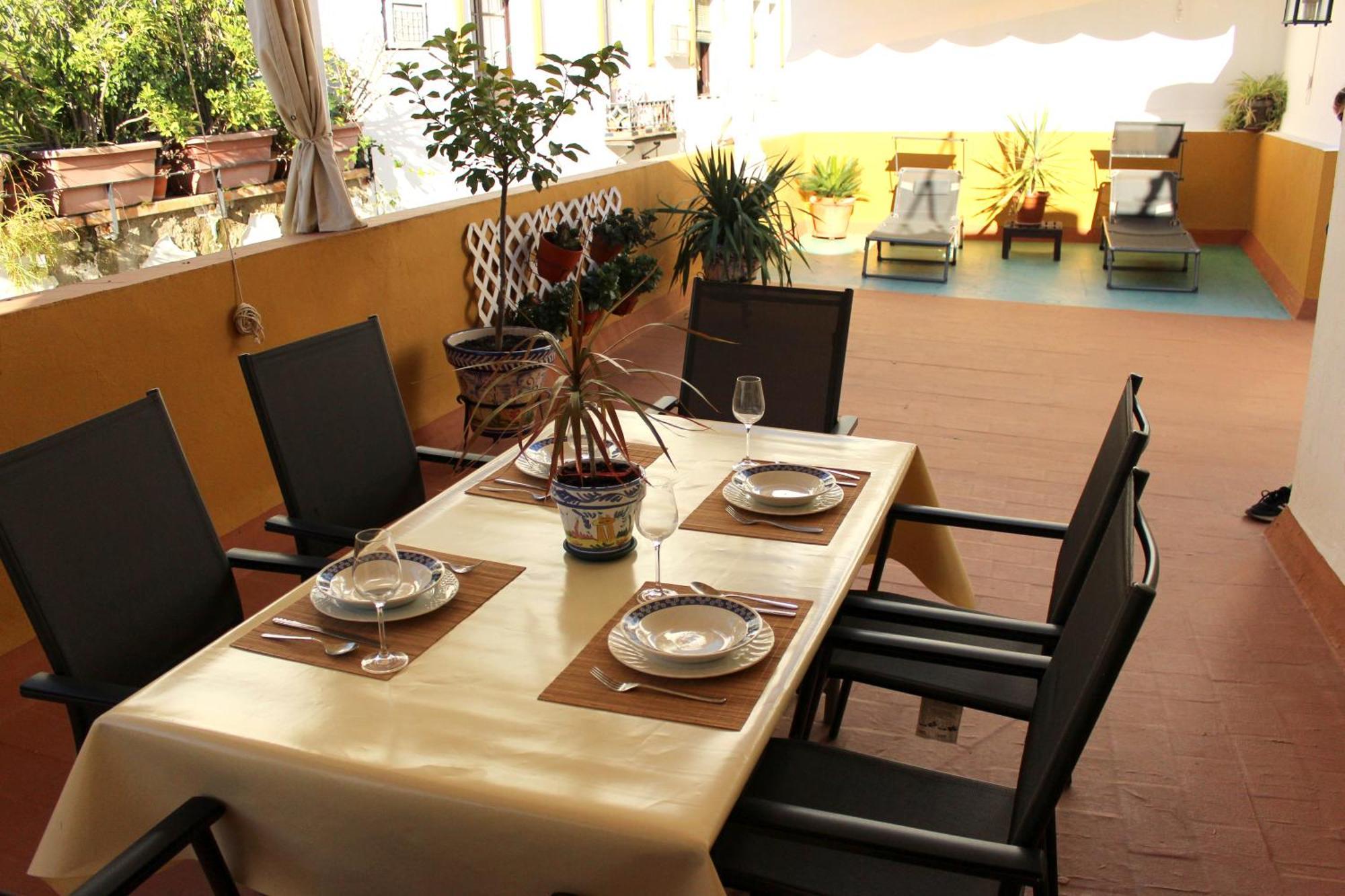 Duplex Acogedor Con Gran Terraza En Pleno Centro De Sevilla! ภายนอก รูปภาพ